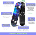 Easy_Way Complete Skateboards- Standard Skateboards for Beginners Kids Boys Girls Teenager- 31''x 8''Canadian Maple Cruiser Pro Skate Board, Skateboards