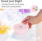 Re-Play 12 Oz. Toddler Bowls for Snack and Everyday Dining - Dishwasher and Microwave Safe - Made in USA - Set of 3-5.75" x 5.75" x 2" - Princess