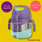 b.box Insulated Food Jar with Spork for Toddlers | Easy Open Container for Toddlers | Stainless Steel, 5hrs + of Perfect temperatures | Dishwasher Safe, BPA Free (Passion Splash, 11 oz)