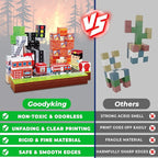 GoodyKing Magnetic Blocks|100PCS Fire Truck Magnetic Building Cube Game,Constructions Toys for Boys & Girls Age 3-4,5-8 9 10,STEM Montessori Stacking Toy,Sensory Tiles Building Christmas for Toddlers