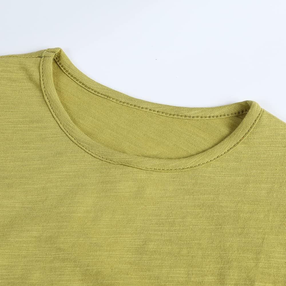 Baby Boys Girls Cotton T-Shirts 3Pack Solid Color Short Sleeve Tee Summer Crewneck Tops for Toddler Kids