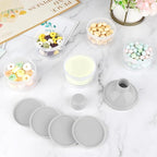 Accmor Formula Dispenser On The Go, 5 Compartments Stackable Formula Container for Travel, Baby Milk Powder Kids Snack Container, BPA Free