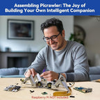 SunFounder PiCrawler AI Robot Kit for Raspberry Pi 5/4/3B+/3B/Zero 2W, ChatGPT-4o Enabled with Voice Command & Video Recognition, App Control, FPV, Camera, Python&Scratch (RPi NOT Included)