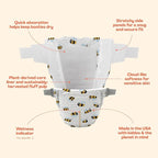 Hello Bello Premium Diapers Size 2 (10-16 lbs), Happy Camper Designs, 30ct Jumbo Pack