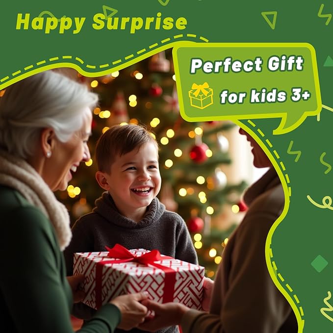 Magnetic Stacking Blocks for Kids, 1.65 Inch Large Magnetic Cubes & 8 Shapes, 20 PCS Magnet Toys, Montessori & Sensory Building Toys for Boys & Girls Ages 3+