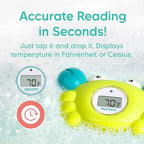 Aycorn Digital Baby Bath & Room Thermometer - Fahrenheit with LED Display & Temperature Warning - Infant Baby Bath Toys Floating Toy Thermometer