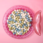 GOGOSO Ball Pit Balls - 2.15inch Plasticsball for Kids Toddlers Birthday Gifts, Summer Vibrant Colors Visual Stimulation Xmas Decor, Creamy Green+Creamy Blue+ Soft White