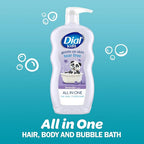 Dial Kids 3-in-1 Body+Hair+Bubble Bath, Lavender Scent, 24 fl oz (Pack of 4)