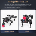 ELECFREAKS microbit Robotic Dog Xgo V2 Kit, 15 Movable Joint DIY Programmable Full Metal Bionic Robot Kit, STEM Educational Project for Open Source Hardware(Without Micro:bit)