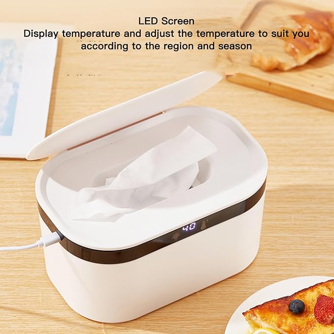 Baby Wipe Warmer with Nightlight Motion Sensor,Baby Wipe Warmer with Advanced Gentle Night Light Wet Wipes Warmer Diaper Wipe Warmer Keeps Wipes Warm and Moist for Baby Nursery