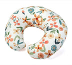 Nursing Pillow,Breastfeeding Pillows for Mom, Easy Clean Removable Cover, Breast Feeding Pillow with Breathable Filling, Tummy Time, Sitting Support (Flower Printing)