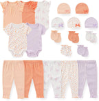 Unisex Baby Boy Girl Bodysuits Sets 20 Pack Cotton Casual New Born Clothes Comfort Infant Outfit Essentials