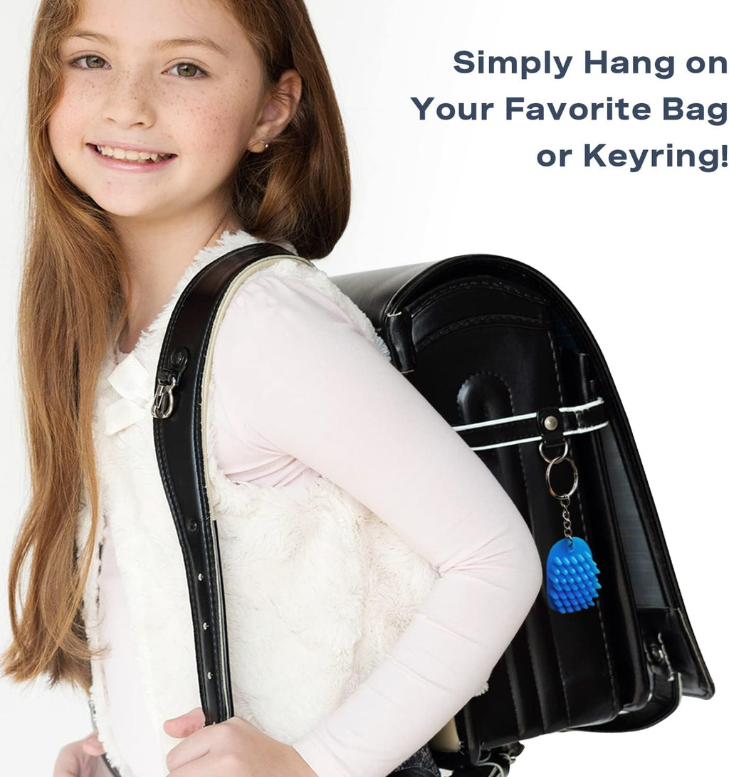 HedgeHog Hoglet Mini Keychain Soft, Smooth, Lightweight & Silent Fidget Toys for Stress Relief - Perfect Sensory Toy