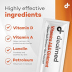 Dealmed A&D Ointment | Diaper Rash Cream for Baby with Vitamins A & D | Moisturizing Skin Protectant | Soothes and Nourishes | Healing Ointment for Dry and Cracked Skin (144 Packets/Box, Pack of 1)