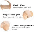 BOXOB Wooden Toys Cars, VehicleToy for Fine Motor Skill Development Wood Baby Push Race Car for Kids Toddlers Baby Boy Girl Birthday Nursery Decor Gift (Color 1)