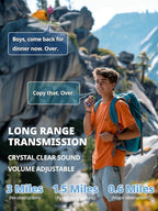 Walkie Talkies for Kids Rechargeable,Toys for Boys and Girls Ages 3-12, 3 Pack Long Range 2-Way Radios, Birthday Gifts,Christmas Stockings, Outdoor Play, Family Games, Hiking Camping Gear