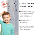 Boho Growth Chart for Wall - Height Board Growth Chart Wooden Growth Chart for Wall Kids Measuring Chart for Wall Height Chart Growth Chart for Kids (Loved Beyond Measure, Gray)