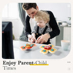 ALASOU 3PCS Suction Cup Spinner Toys for 1 Year Old Boy Girl|Spinning Top Infant Sensory Toys for Toddlers|1 2 Year Old Boy Christmas Birthday Gift|Baby Bath Toy Stocking Stuffers for Kids Ages 1-3