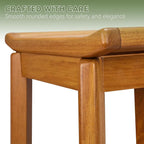 Teak Shower Bench-Solid Teak Wood Shower Chair with Towel Bars & Storage Shelf, Stable Non-Slip Bathroom Stool for Elderly & Recovery, Heavy Duty Shower Seat for Inside Shower & Tub Safety 17 inch