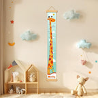 Customize Name Kids Height Chart for Wall, Giraffe Growth Chart for Wall, Kids Growth & Measuring Chart in Inches, Fun & Stylish Height Tracker for Children, Nursery Decor Essentials