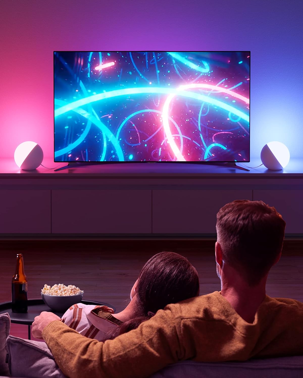 Hifree Touch Lamp, Multicolor Night Light for Kids, Small LED Table Lamp for Bedroom, Dimmable Bedside Lamp with Warm & White Light