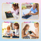 TECJOE 2 Pack LCD Writing Tablet, 10 Inch Colorful Doodle Board Drawing Tablet for Kids, Kids Travel Learning Toys Christmas Birthday Gifts for 3 4 5 6 Year Old Boys and Girls Toddlers
