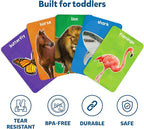 Skillmatics Thick Flash Cards for Toddlers - First 100 Animals, Montessori Toys, Preschool Learning Activities, Learning Aids, Gifts for Kids Ages 1, 2, 3, 4 Years