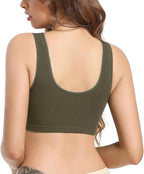 SUIEK 4 Pack Nursing Sleep Bra Maternity Bralette Cotton Breastfeeding Bras