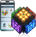 Connect | AI Robot Cube & Smart Cube, Self Scrambling STEM Cube with 10 Puzzle Types | Self Solving Speed Cube, Plays Music | Great X-Mars Experience for Kids, Teens & Adults.