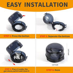 5 + 1 Packs Stove Knob Safety Covers for Child, Childproof Oven Door Lock, Baby Proofing Kitchen Gas Range Oven Knobs Locks, Black