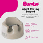 Bumbo Baby Infant Soft Foam Comfortable Support Wide Floor Seat with 3 Point Adjustable Harness for Ages 3 to 12 Months, Taupe