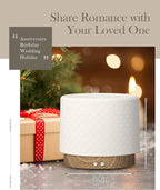 Essential Oil Diffuser, Aesthetic Ceramic Diffusers for Essential Oils,Ultrasonic 280ml Aroma Fragrance Diffuser with Cool Mist Humidifier Deffuser for Home,Office,Yoga,Bathroom,Modern Commercial