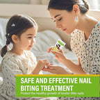 Nail Biting Treatment for Kids, Nail Biting Prevention for Kids & Adults, 100% Natural Plants, Bitter Taste Thumb Sucking Deterrent