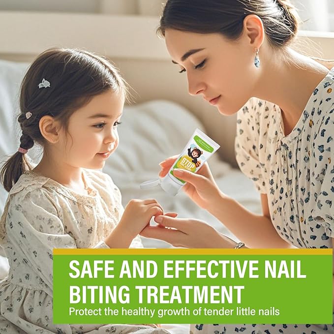 Nail Biting Treatment for Kids, Nail Biting Prevention for Kids & Adults, 100% Natural Plants, Bitter Taste Thumb Sucking Deterrent