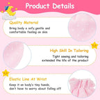 Geyoga 24 Pairs Newborn Baby Mittens Cute No Scratch Mittens Soft Elastic Infant Girl Gloves for 0-6 Months