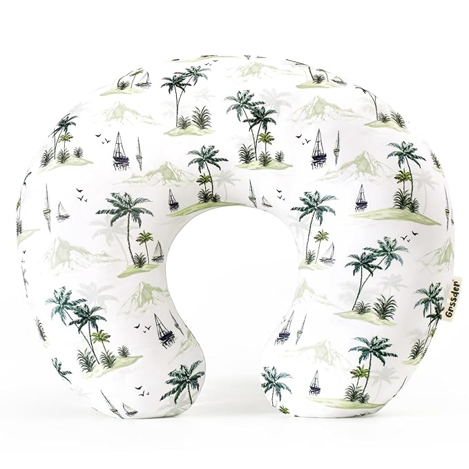 GRSSDER Nursing Pillow Cover Stretchy Minky Removable Nursing Covers for Breastfeeding Pillows, Ultra Soft Comfortable Slipcover for Boy and Girls, Sunny Holiday