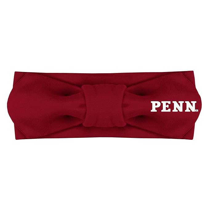 Creative Knitwear Pennsylvania Quakers Infant Girls Crimson Solid Hair Knot Headband Embroidered Logo - Size Newborn - 4T