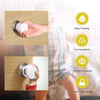 Door Knob Safety Cover for Kids, Child Proof Door Knob Covers, Baby Safety Door knob Handle Cover Lockable Design (4 Pack)