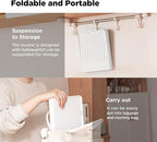 YOTIME Baby Bottle Drying Rack with Drainer, Foldable & Space Saving Drying Rack for Baby Bottles, Nipple and Accessories, White