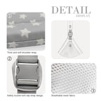 Baby Sling Carrier Newborn to Toddler Adjustable One-Shoulder Design with Hip Seat Support, Labor-Saving Baby Wraps Carrier 10-30 lbs(Mesh,Star)