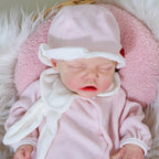 Lifelike Reborn Baby Dolls - 18 Inch Realistic Newborn Baby Dolls Girl, Full Silicone Baby Doll Real Baby Reborn Gift with Accessories for 3+ Years Old Kids