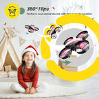 Holy Stone HS210 Mini Drone for Kids 8-12 and Beginners, RC Nano Quadcopter Indoor Drone with Circle Fly, Auto Hovering, 3D Flip, and Headless Mode, Great Gift Toy for Boys and Girls, Pink