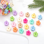 Small Flower Hair Clips 100PCS, Mini Hair Clips Baby Claw Clips Cute Jaw Clips Hair Pins Hair Barrettes Toddler Hair Accessories for Women Girls Kids Teens, Colorful