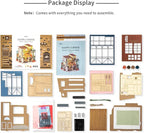 Rolife DIY Miniature House Kit Flower Shop, Tiny House Kit for Adults to Build, Mini House Making Kit with Furniture, Halloween/Christmas Decorations/Gifts for Family and Friends(Emily's Flower Shop)