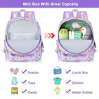 Accmor Toddler Backpack Leash, Cute Unicorn Baby Backpacks with Anti Lost Wrist Link, Mini Kids Backpack Leash Walking Harness for Outdoor Travel, Adorable Backpack Tether for Boys Girls 1-3 (Purple)