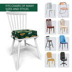 Toddler Booster Seat for Dining Table, Portable Booster Seat for Kitchen Chair, 4 Inch High-Density Foam Cushion with Adjustable Safety Straps and Non-Slip Bottom, Perfect for Kids Travel and Daily