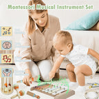 Toddler Musical Instruments,Kid Musical Instrument,Baby Musical Instruments, Musical Instruments for Toddlers1-3,Montessori Kid Musical Instruments,Wooden Musical Instruments ToysSet 7 in1,Gift
