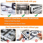 Stove Knob Safety Covers for Child, Gas Stove Knob Locks, Oven Lock Child Safety Stove Guard Black, Stove Knob Safety Cover for Child and Pet (5 Pack)