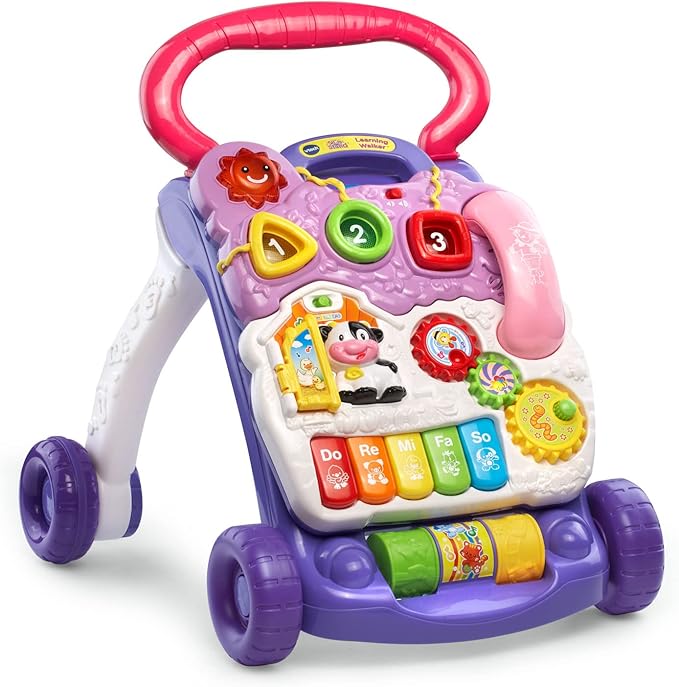 VTech Sit-to-Stand Learning Walker (Frustration Free Packaging), Lavender
