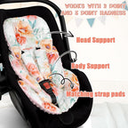 GFU Infant Stroller mat, Fits for Stroller, Swing, Flowers